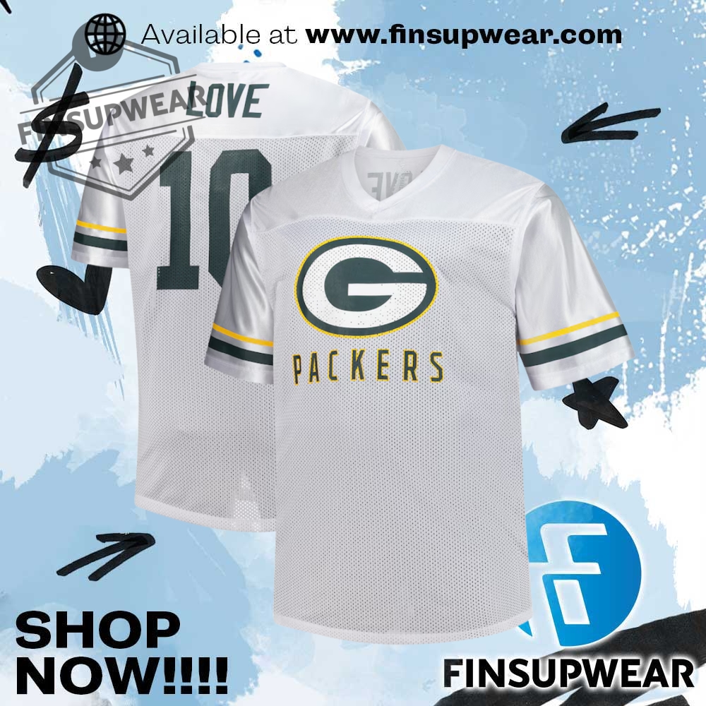 Jordan Love Green Bay Packers Fanatics Big Tall Vneck Fashion Jersey 1 Jordan Love Green Bay Packers Fanatics Big & Tall V-Neck Fashion Jersey