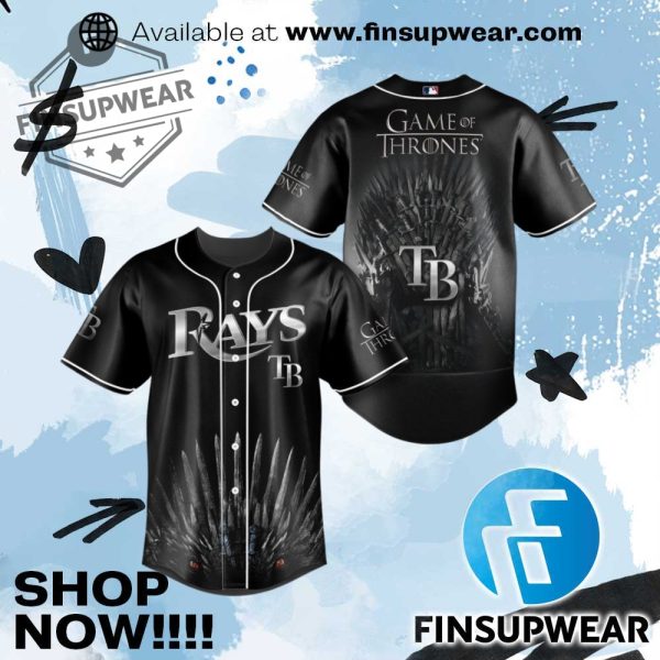 Tampa Bay Rays X Game Of Thrones Baseball Jersey Shirt For Fans finsupwear 1