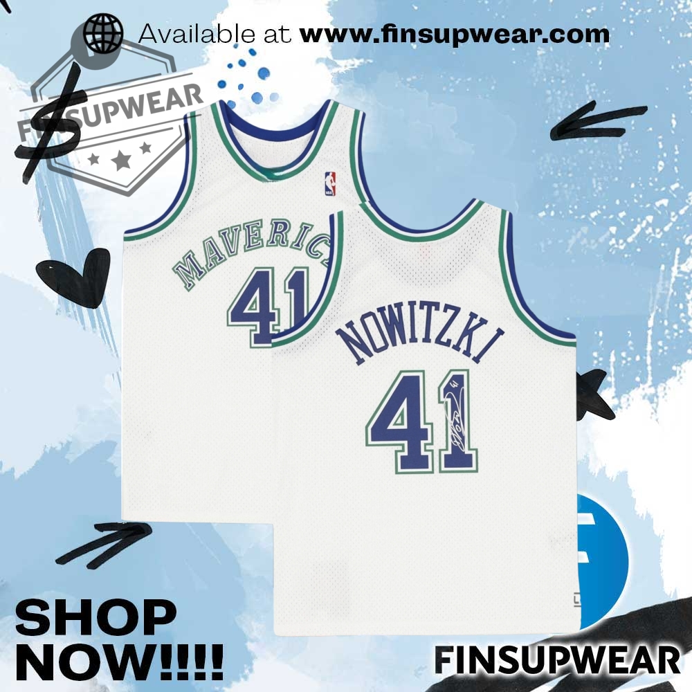 Dirk Nowitzki Dallas Mavericks Champion Basketball Jersey Shirt Replica With Signature 1 Dirk Nowitzki Dallas Mavericks Champion Basketball Jersey Shirt Replica With Signature