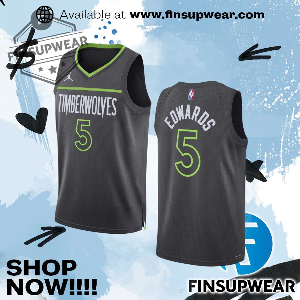 Anthony Edwards Minnesota Timberwolves Statement Edition Basketball Jersey Shirt Replica 1 Anthony Edwards Minnesota Timberwolves Statement Edition Basketball Jersey Shirt Replica