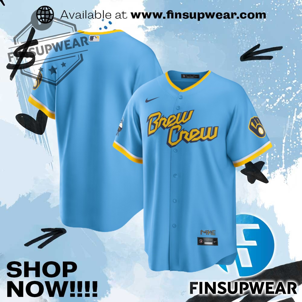 Milwaukee Brewers Nike City Connect Replica Team Jersey 1 Milwaukee Brewers Nike City Connect Replica Team Jersey