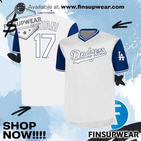 Shohei Ohtani Los Angeles Dodgers Profile Big Tall Name Number Birdeye Vneck Tshirt finsupwear 1