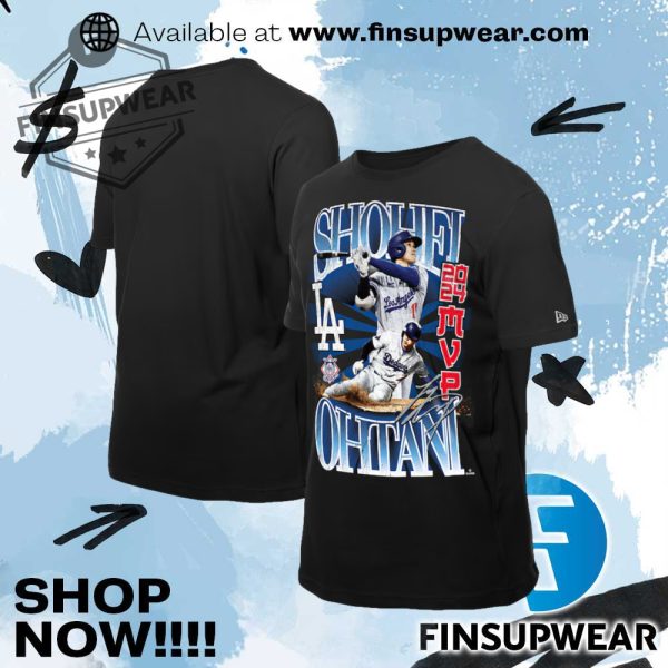 Shohei Ohtani Los Angeles Dodgers New Era Mvp Tshirt finsupwear 1