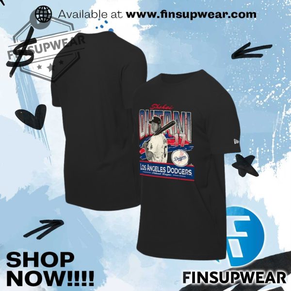 Shohei Ohtani Los Angeles Dodgers New Era Batter Up Tshirt finsupwear 1
