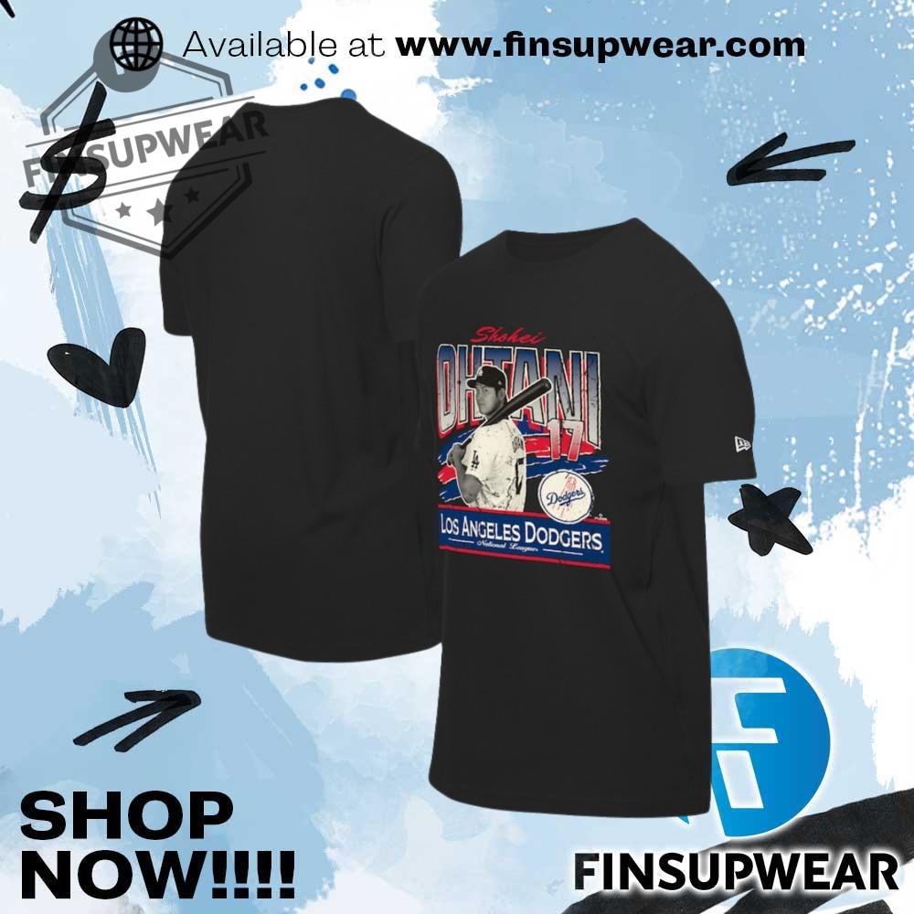 Shohei Ohtani Los Angeles Dodgers New Era Batter Up Tshirt 1 Shohei Ohtani Los Angeles Dodgers New Era Batter Up TShirt