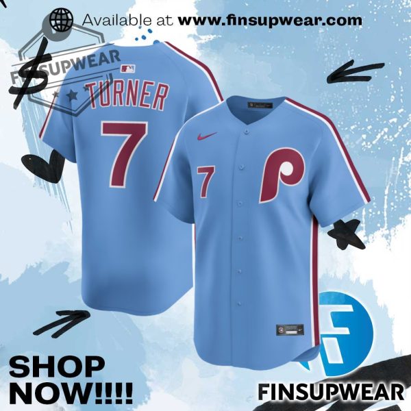 Trea Turner Philadelphia Phillies Nike Alternate Limited Player Jersey finsupwear 1