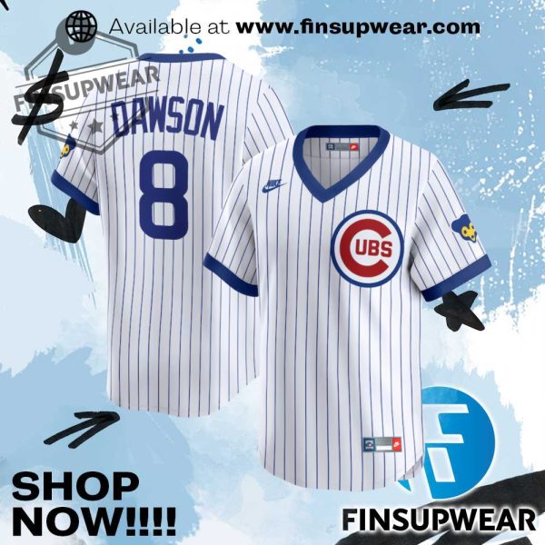 Andre Dawson Chicago Cubs Nike Throwback Cooperstown Collection Limited Jersey finsupwear 1