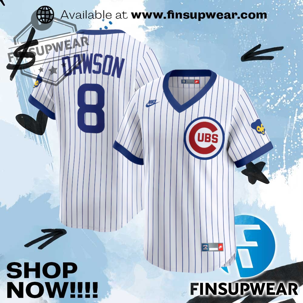 Andre Dawson Chicago Cubs Nike Throwback Cooperstown Collection Limited Jersey 1 Andre Dawson Chicago Cubs Nike Throwback Cooperstown Collection Limited Jersey