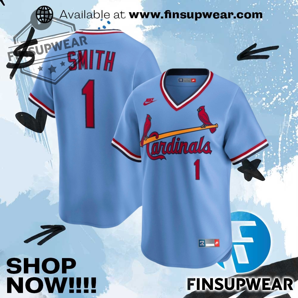 Ozzie Smith St. Louis Cardinals Nike Throwback Cooperstown Collection Limited Jersey 1 Ozzie Smith St. Louis Cardinals Nike Throwback Cooperstown Collection Limited Jersey