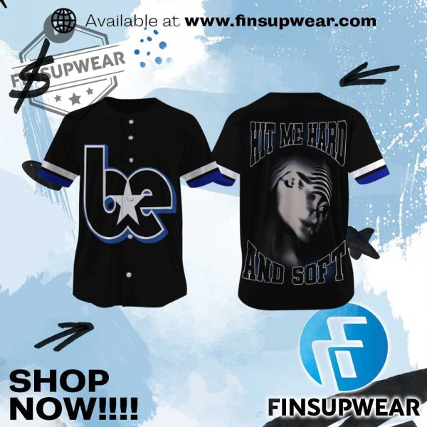 Billie Eilish Hit Me Hard And Soft Baseball Jersey Shirt finsupwear 1