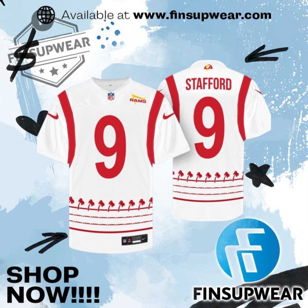 Los Angeles Rams X Innout Burger Special Collab Football Jersey finsupwear 1 1