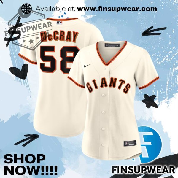 Grant Mccray San Francisco Giants Nike Womens Home Replica Jersey finsupwear 1
