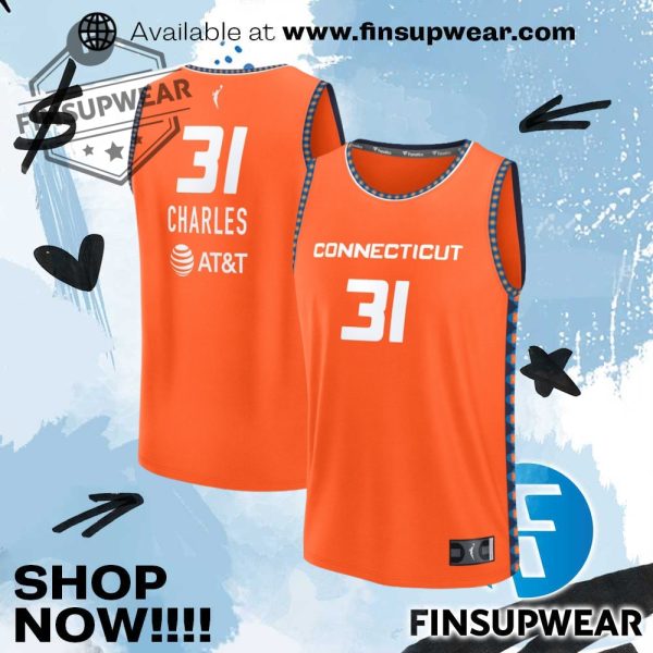 Tina Charles Connecticut Sun Fanatics Youth Explorer Edition Fast Break Replica Jersey finsupwear 1