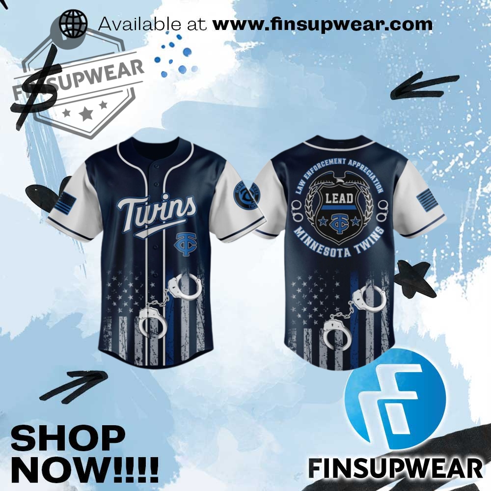 2025 Twins X Law Enforcement Appreciation Day Jersey 1 2025 Twins x Law Enforcement Appreciation Day Jersey
