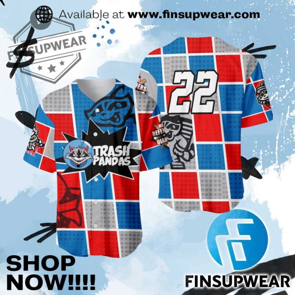 Rocket City Trash Pandas Baseball Jersey Shirt Marvel Superhero Night finsupwear 1