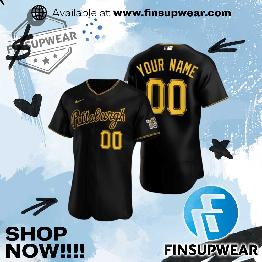 Customized Pittsburgh Pirates New Baseball Jersey Nike Replica Black And Gold Baseball Jersey Shirt Mlb Uniform 1 Customized Pittsburgh Pirates New Baseball Jersey Nike Replica Black And Gold Baseball Jersey Shirt Mlb Uniform