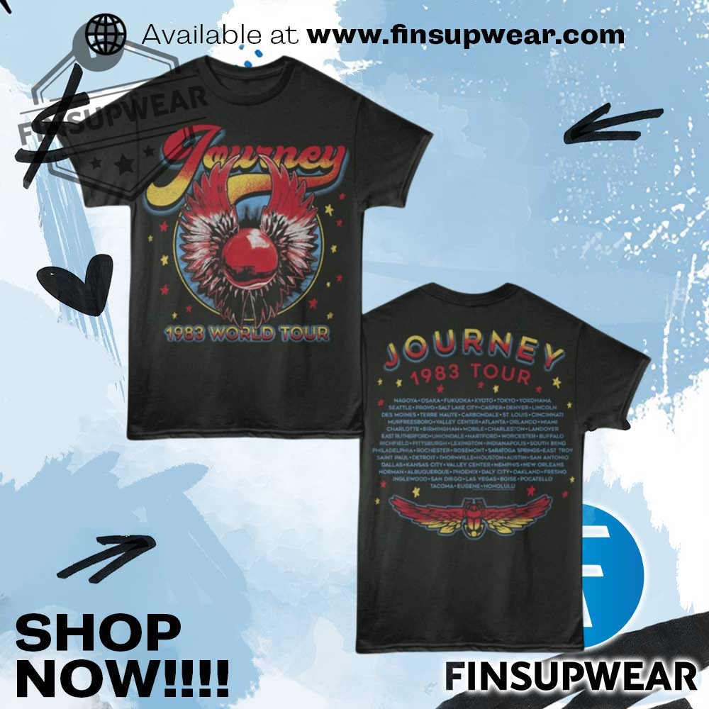 Top Trending 2025: The 3D Sports T-Shirts You Need Now 15 Journey 1983 World Tour Concert Tshirt