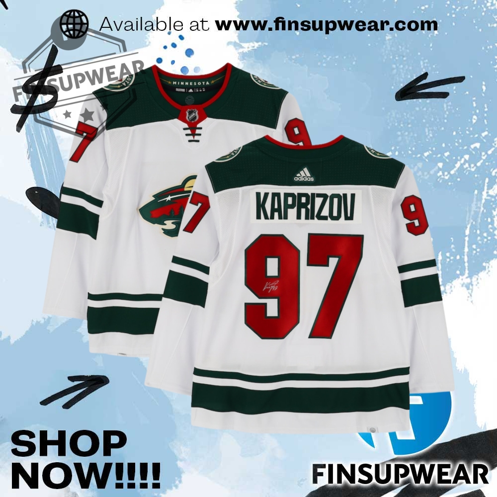 Kirill Kaprizov Minnesota Wild Autographed Fanatics Authentic White Adidas Authentic Jersey 1 Kirill Kaprizov Minnesota Wild Autographed Fanatics Authentic White Adidas Authentic Jersey