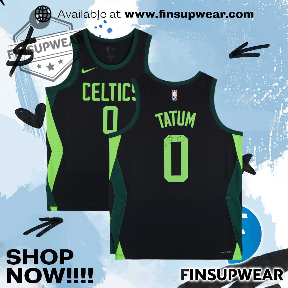 Jayson Tatum Boston Celtics Autographed Black Nike 202425 City Edition Swingman Jersey 1 Jayson Tatum Boston Celtics Autographed Black Nike 2024-25 City Edition Swingman Jersey