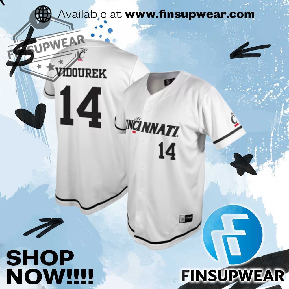 Landyn Vidourek Genuine Collective Mens White Cincinnati Bearcats Nil Jersey 1 Landyn Vidourek Genuine Collective Mens White Cincinnati Bearcats NIL Jersey