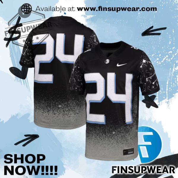 Mens Nike Black Ucf Knights Space Game Alternate Game Jersey finsupwear 1