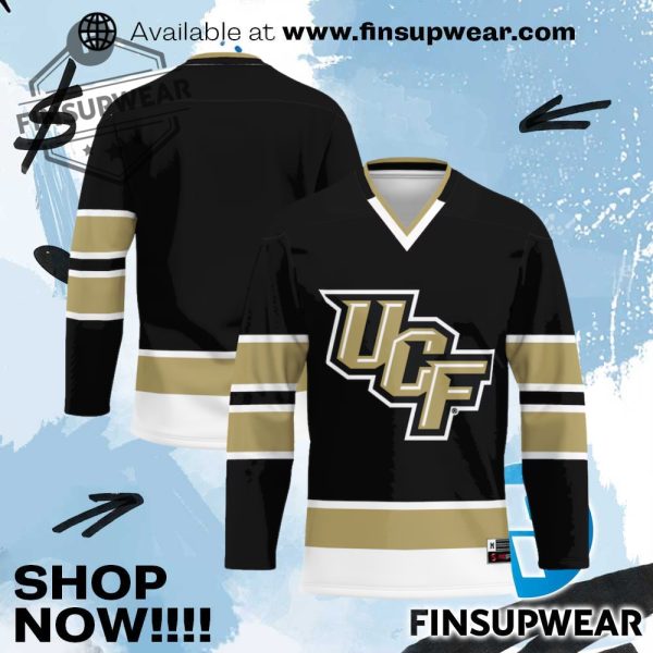 Mens Gameday Greats Gold Ucf Knights Hockey Jersey finsupwear 1