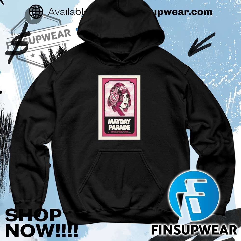 Tour 2025 Mayday Parade The Regency Ballroom San Francisco Poster Shirt 8 Tour 2025 Mayday Parade The Regency Ballroom San Francisco Poster shirt