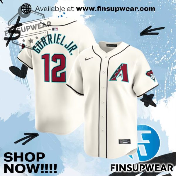 Lourdes Gurriel Jr. Arizona Diamondbacks Nike Home Limited Player Jersey finsupwear 1