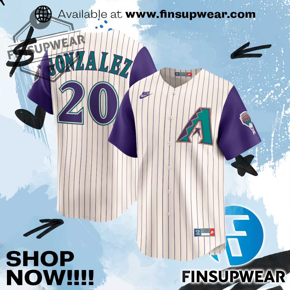 Luis Gonzalez Arizona Diamondbacks Nike Throwback Cooperstown Collection Limited Jersey 1 Luis Gonzalez Arizona Diamondbacks Nike Throwback Cooperstown Collection Limited Jersey