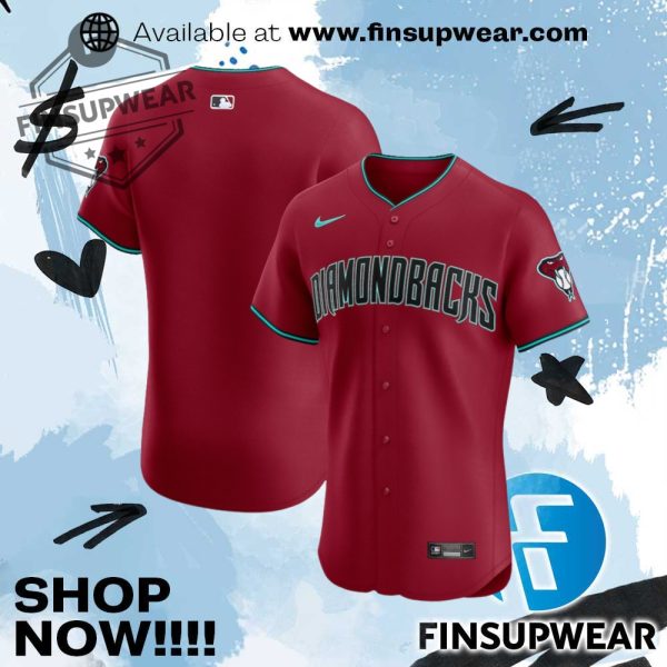 Arizona Diamondbacks Nike Alternate 2 Elite Jersey finsupwear 1