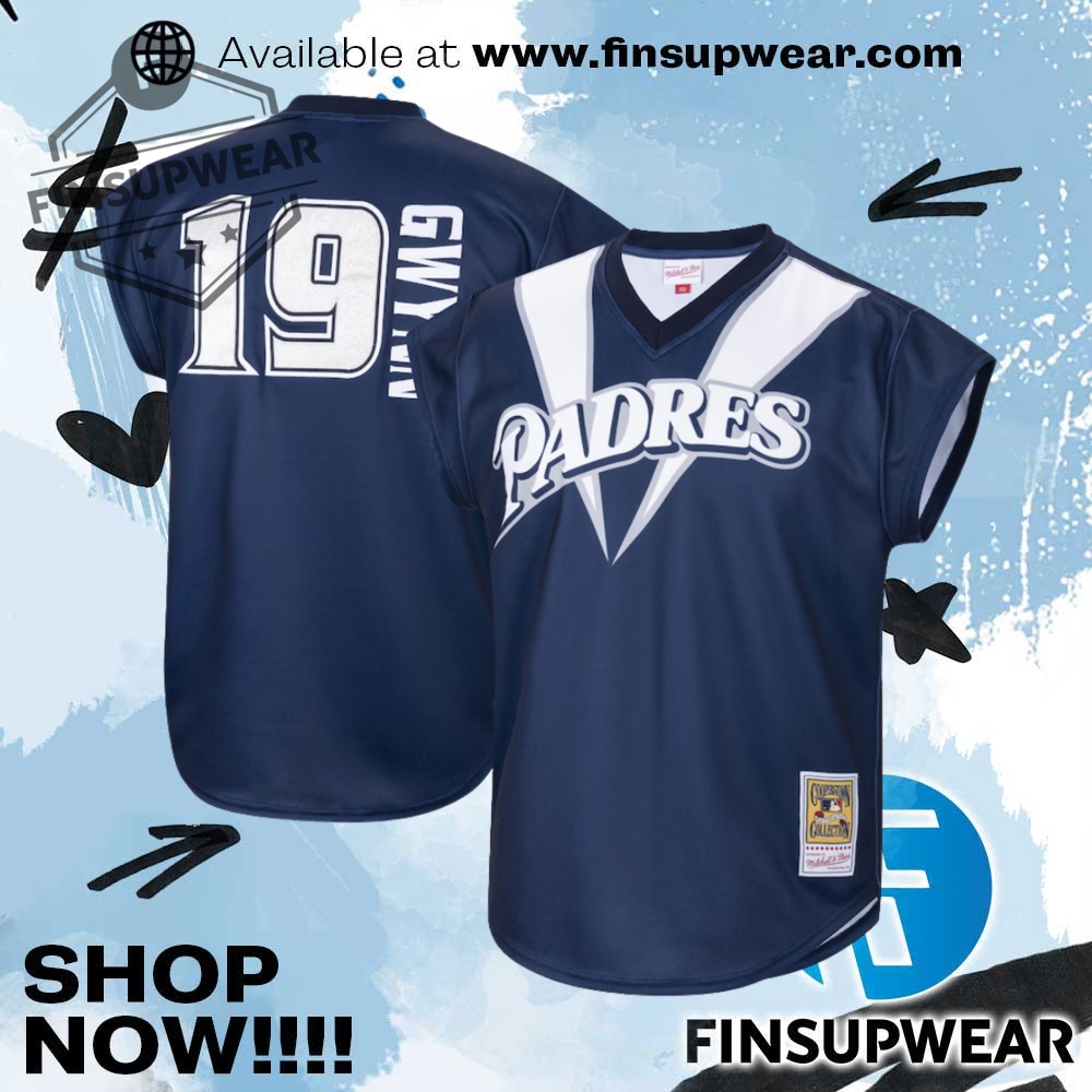 Tony Gwynn San Diego Padres Mitchell Ness 1999 Authentic Jersey 1 Tony Gwynn San Diego Padres Mitchell & Ness 1999 Authentic Jersey