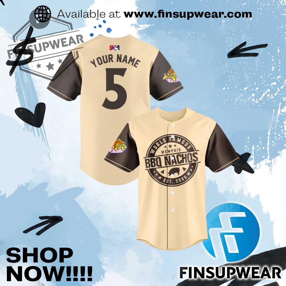 Top Trending 2025: Must-Have Basketball Jerseys and Baseball Jerseys 5 Memphis Redbirds Bbq Nachos Autozone Park Baseball Jersey