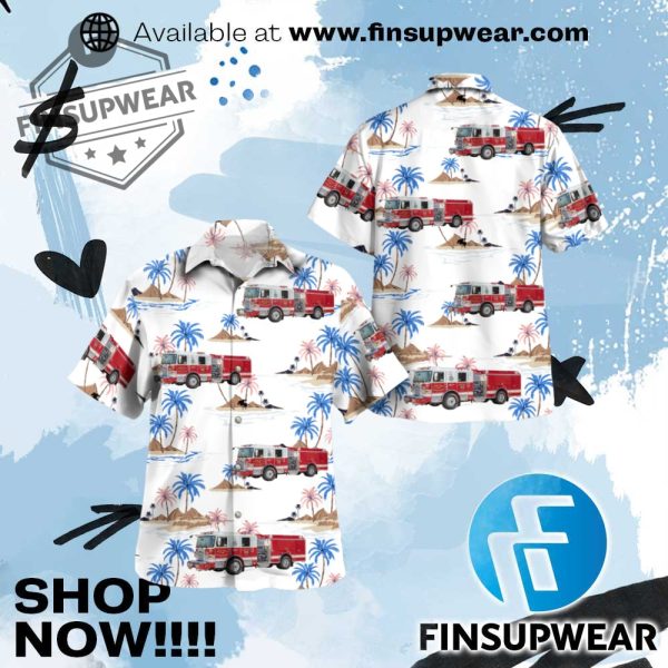 Belmont North Carolina New Hope Fire Department Hawaiian Shirt finsupwear 1