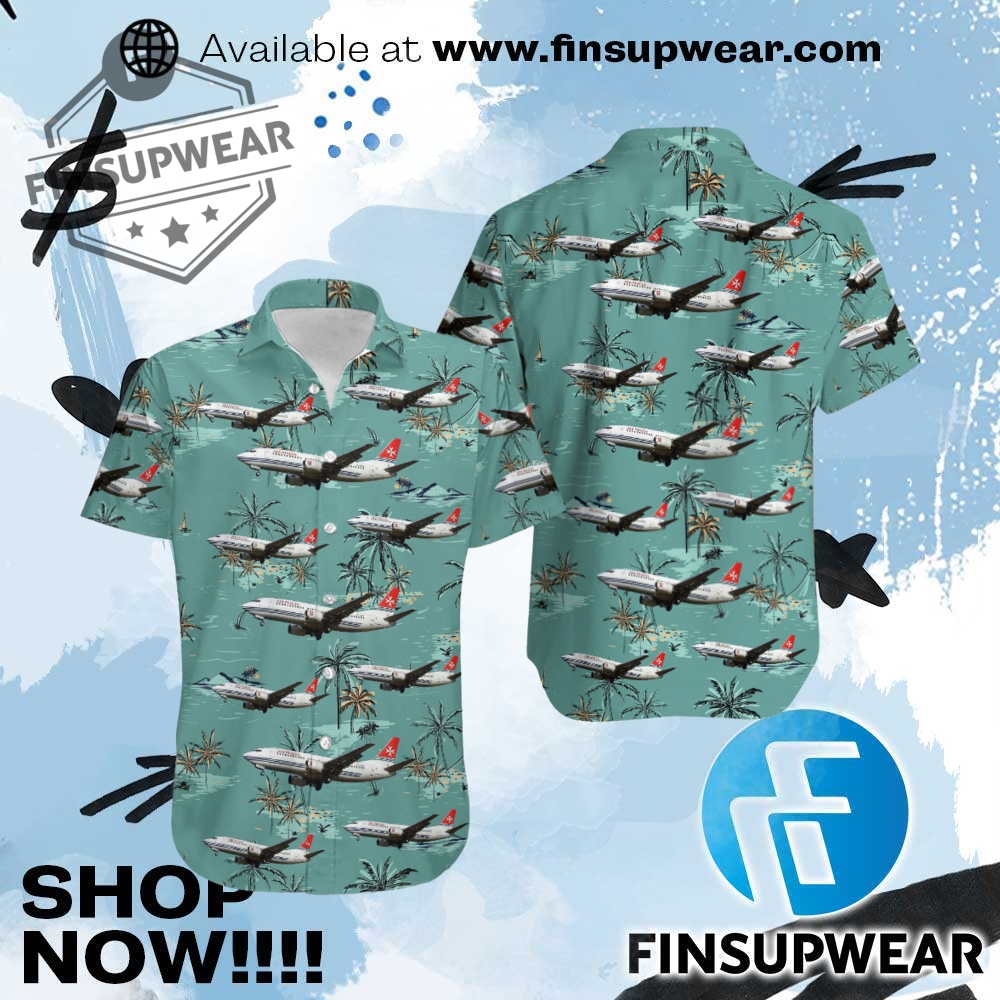 Boeing Air Malta Hawaiian Shirt 1 Boeing Air Malta Hawaiian Shirt