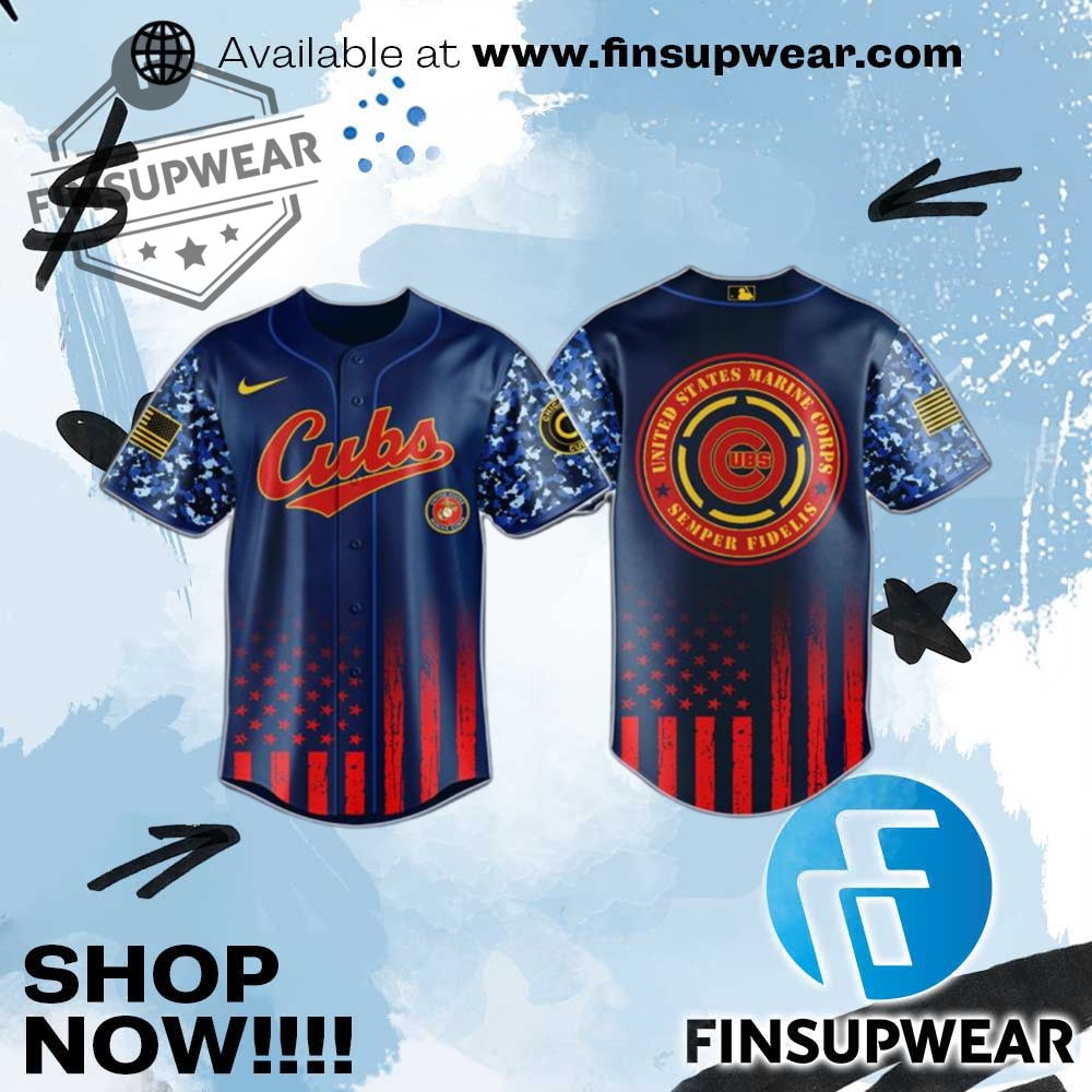 Mlb Team United States Marine Corps Military Appreciation Night Jersey finsupwear 1