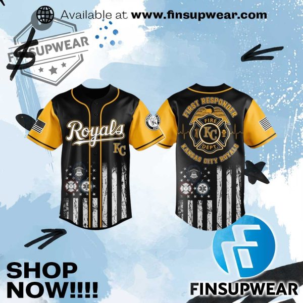 Kc Royals First Responders 2025 Baseball Jersey finsupwear 1