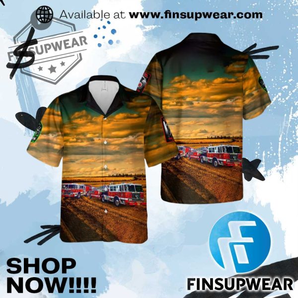 District Of Columbia Fire And Emergency Medical Services Department Engine 30 Truck 17 Da Heights Hawaiian Shirt finsupwear 1