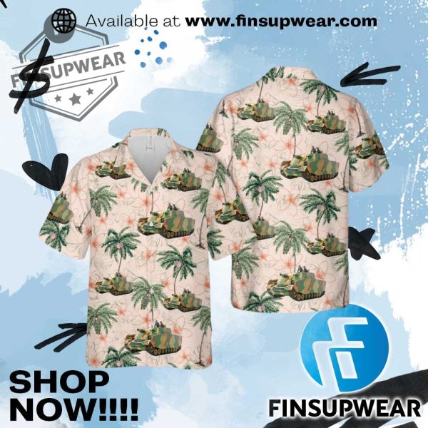 Wwii German Sd.Kfz .166 Assault Tank Iv Brummbar Hawaiian Shirt finsupwear 1