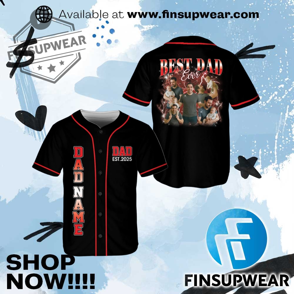Top Trending 2025: Must-Have Basketball Jerseys and Baseball Jerseys 6 Personalized Name Best Dad Ever Baseball Jersey
