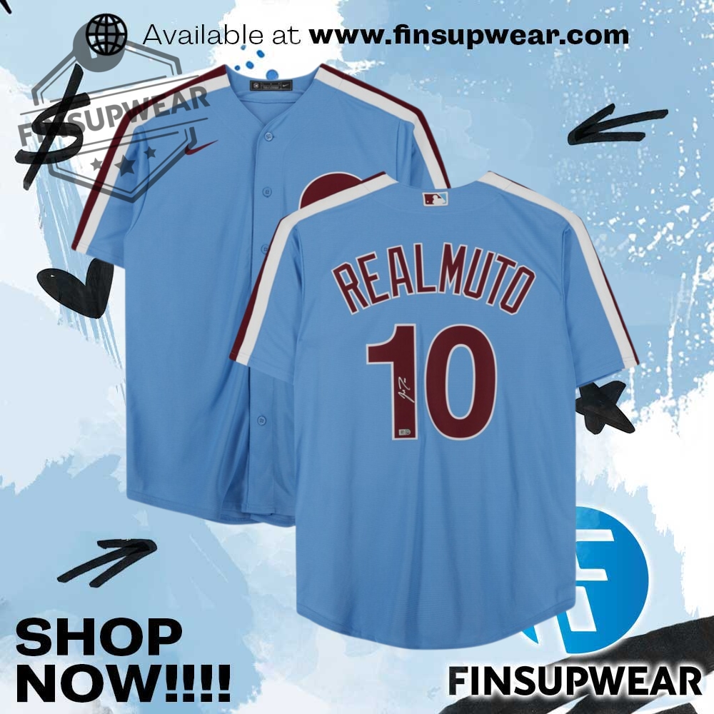 Top Trending 2025: Must-Have Basketball Jerseys and Baseball Jerseys 11 J.T. Realmuto Philadelphia Phillies Fanatics Authentic Autographed Powder Blue Nike Replica Jersey