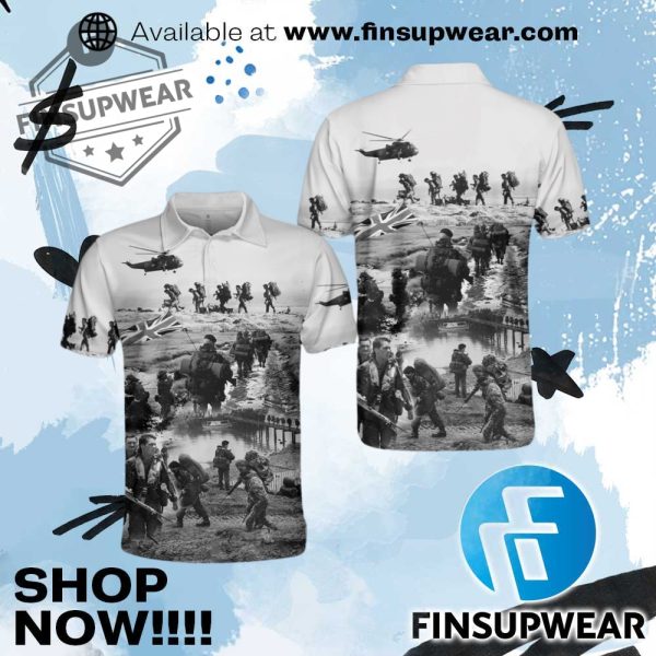 Uk Falklands War Polo Shirt finsupwear 1