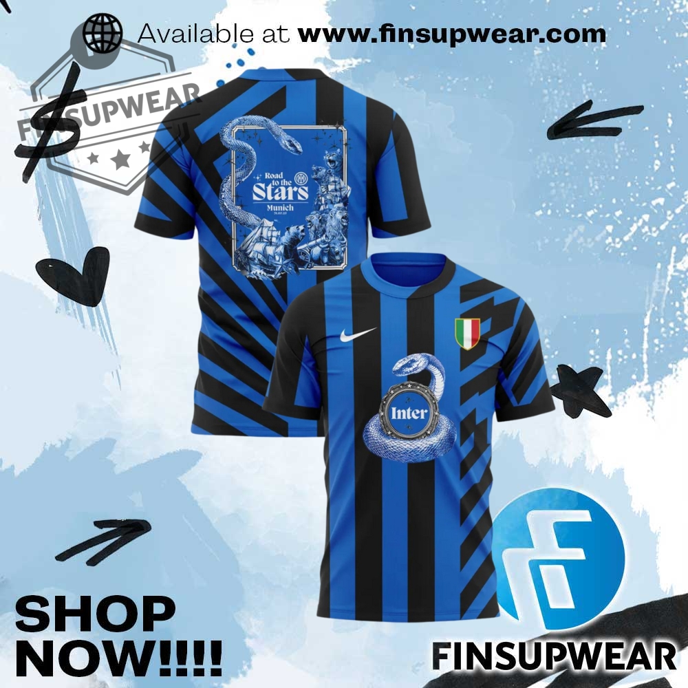 Inter Milan Road To The Stars Munich 2025 Tshirt 1 Inter Milan Road To The Stars Munich 2025 TShirt