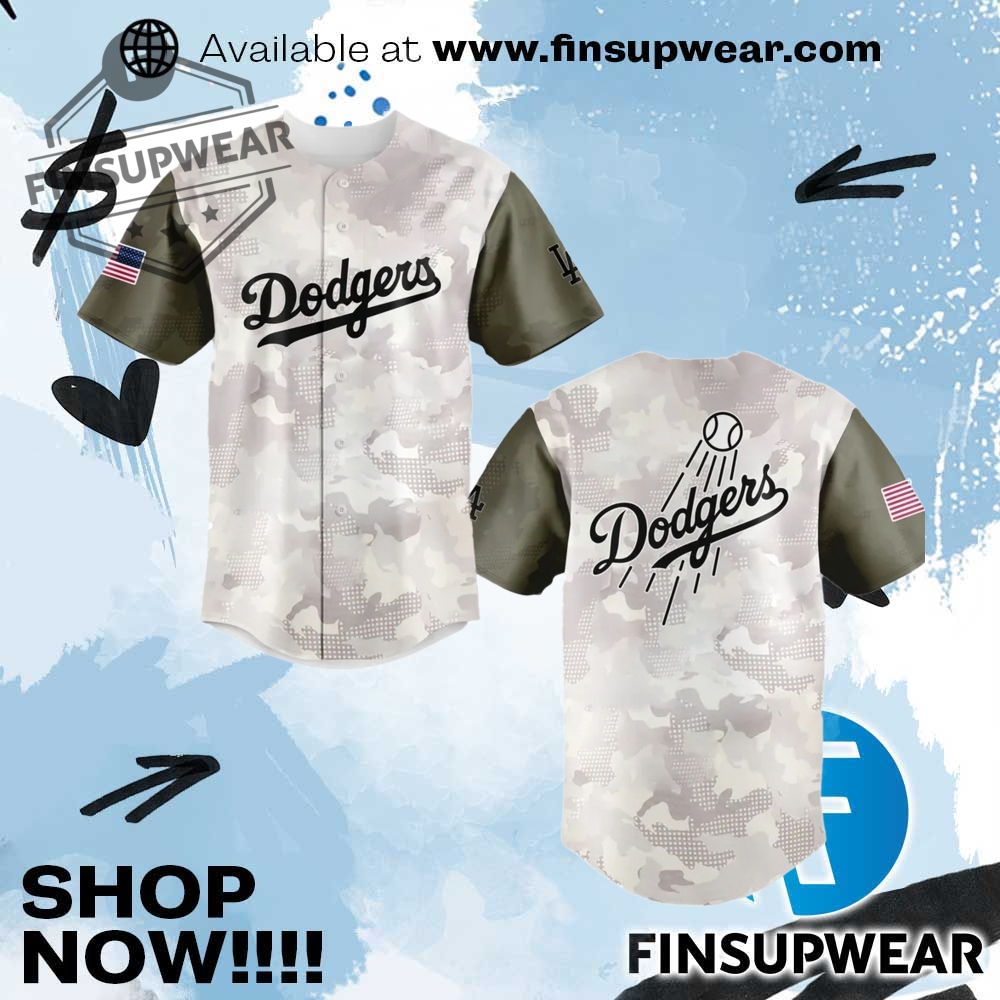 2025 Dodgers Armed Forces Day Baseball Jersey finsupwear 1