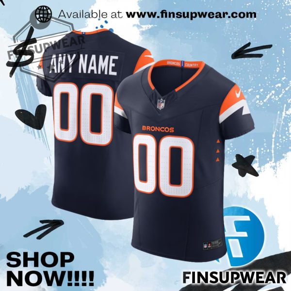 Denver Broncos Nike Alternate Vapor F.U.S.E. Elite Custom Jersey finsupwear 1