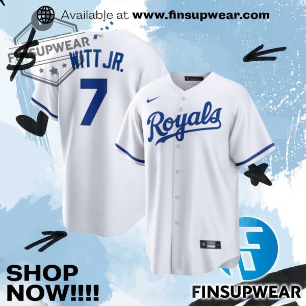 Bobby Witt Jr. Kansas City Royals Nike Home Replica Player Jersey finsupwear 1