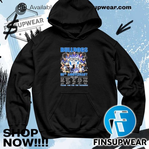Canterburybankstown Bulldogs 90Th Anniversary 1935 2025 Signatures Shirt finsupwear 4