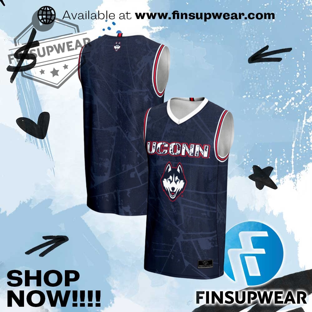 Top Trending 2025: Must-Have Basketball Jerseys and Baseball Jerseys 6 Prosphere Uconn Huskies Youth Vigor Navy Blue Basketball Jersey