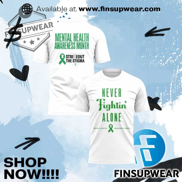 Philadelphia Phillies 2025 Mental Health Awareness Month Tshirt finsupwear 1