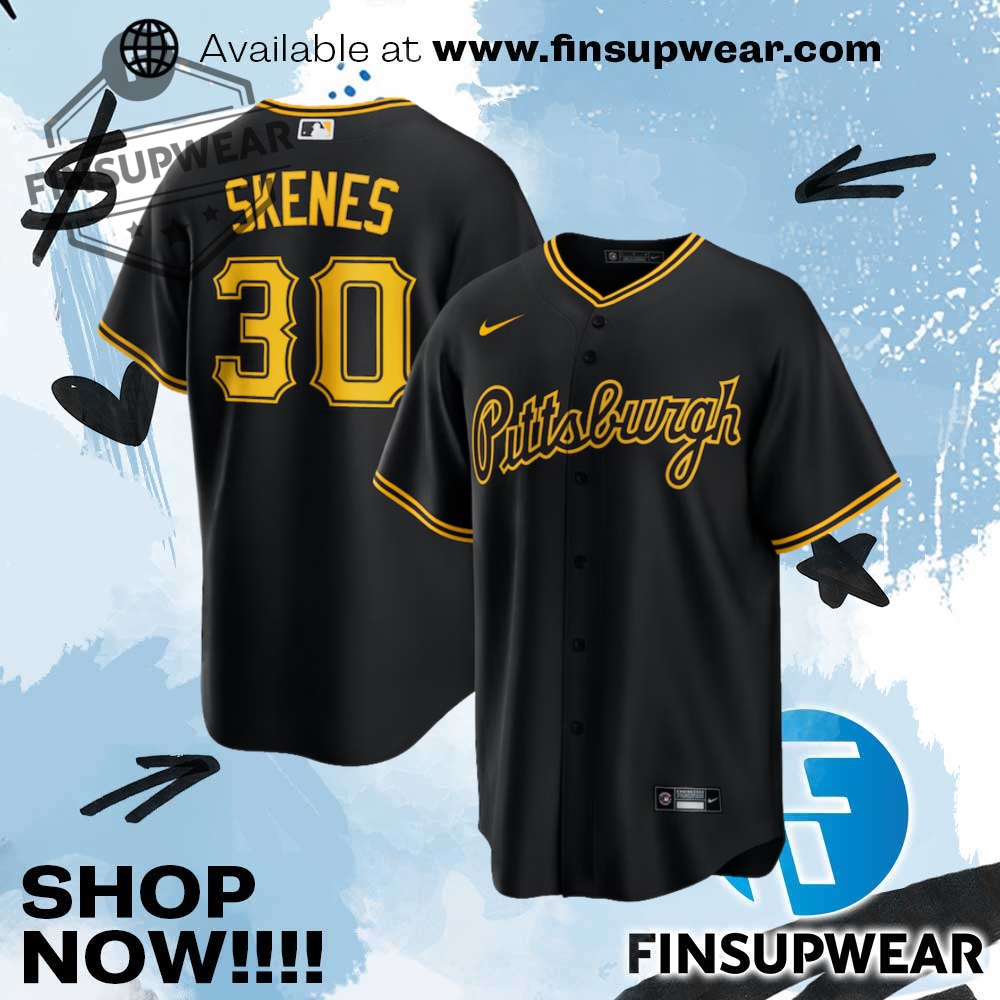 Mens Pittsburgh Pirates Paul Skenes Nike Black Alternate Replica Jersey 1 Mens Pittsburgh Pirates Paul Skenes Nike Black Alternate Replica Jersey finsupwear 1