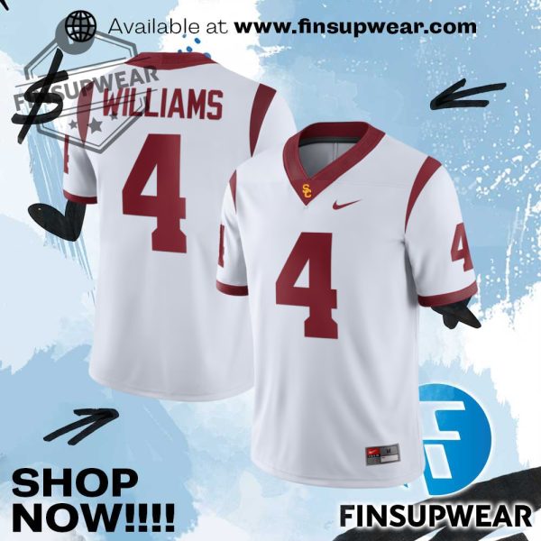 Mens Nike Mario Williams White Usc Trojans Nil Football Replica Jersey finsupwear 1